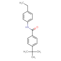 Chemical structure of 4-tert-butyl-N-(4-ethylphenyl)benzamide - CSSB00104020636