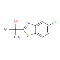 Chemical structure of 2-(5-chloro-1,3-benzothiazol-2-yl)propan-2-ol - CSSB20467251183