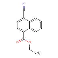 Chemical structure of ethyl 4-cyanonaphthalene-1-carboxylate - CSSB03567373287