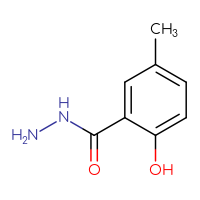 Chemical structure of 2-hydroxy-5-methylbenzohydrazide - CSSB00000193374