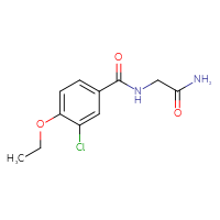 Chemical structure of 2-[(3-chloro-4-ethoxyphenyl)formamido]acetamide - CSSB07126120872