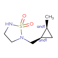 Chemical structure of rac-2-{[(1R,2S)-2-methylcyclopropyl]methyl}-1λ⁶,2,5-thiadiazolidine-1,1-dione - CSMB20980817889