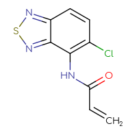 Chemical structure of N-(5-chloro-2,1,3-benzothiadiazol-4-yl)prop-2-enamide - CSSB00012286682
