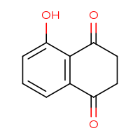 Chemical structure of 5-hydroxy-1,2,3,4-tetrahydronaphthalene-1,4-dione - CSSB00000060639