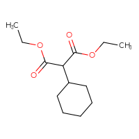Chemical structure of 1,3-diethyl 2-cyclohexylpropanedioate - CSSB00000297793