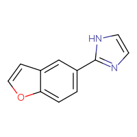 Chemical structure of 2-(1-benzofuran-5-yl)-1H-imidazole - CSSB00009952015