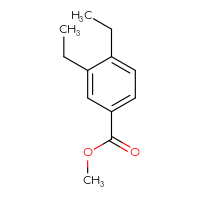 Chemical structure of methyl 3,4-diethylbenzoate - CSSB00010710736