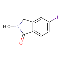 Chemical structure of 5-iodo-2-methyl-2,3-dihydro-1H-isoindol-1-one - CSSB00010132626
