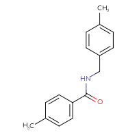 Chemical structure of 4-methyl-N-[(4-methylphenyl)methyl]benzamide - CSSB00046222920