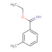 Chemical structure of ethyl 3-methylbenzene-1-carboximidate - CSSB00011388735