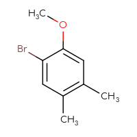 Chemical structure of 1-bromo-2-methoxy-4,5-dimethylbenzene - CSSB00010225918