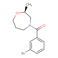 Chemical structure of (2S)-4-(3-bromobenzoyl)-2-methyl-1,4-oxazepane - CSSB02465483963