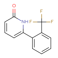 Chemical structure of 6-[2-(trifluoromethyl)phenyl]-1,2-dihydropyridin-2-one - CSSB00003678071