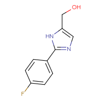 Chemical structure of [2-(4-fluorophenyl)-1H-imidazol-5-yl]methanol - CSSB00000722556