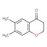 Chemical structure of 6,7-dimethyl-3,4-dihydro-2H-1-benzopyran-4-one - CSSB00011265721