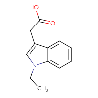Chemical structure of 2-(1-ethyl-1H-indol-3-yl)acetic acid - CSSB00000748192