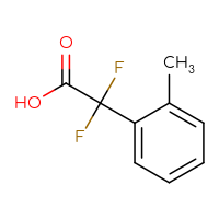Chemical structure of 2,2-difluoro-2-(2-methylphenyl)acetic acid - CSSB00000765813