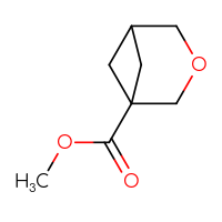 Chemical structure of methyl 3-oxabicyclo[3.1.1]heptane-1-carboxylate - CSSB02517328775