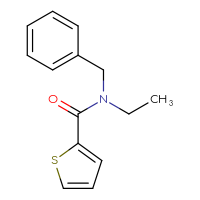 Chemical structure of N-benzyl-N-ethylthiophene-2-carboxamide - CSSB00000155876