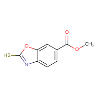 Chemical structure of methyl 2-sulfanyl-1,3-benzoxazole-6-carboxylate - CSSB00000757248