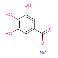 Chemical structure of sodium 3,4,5-trihydroxybenzoate - CSSB00015216946