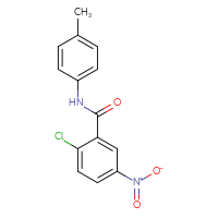 Chemical structure of 2-chloro-N-(4-methylphenyl)-5-nitrobenzamide - CSSB00042220874