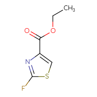 Chemical structure of ethyl 2-fluoro-1,3-thiazole-4-carboxylate - CSSB00009843682