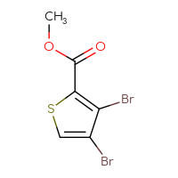 Chemical structure of methyl 3,4-dibromothiophene-2-carboxylate - CSSB00010393189