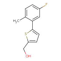 Chemical structure of [5-(5-fluoro-2-methylphenyl)thiophen-2-yl]methanol - CSSB00016841311