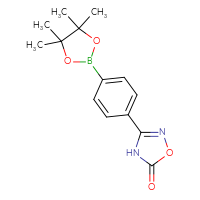 Chemical structure of 3-[4-(4,4,5,5-tetramethyl-1,3,2-dioxaborolan-2-yl)phenyl]-4,5-dihydro-1,2,4-oxadiazol-5-one - CSSB00010769871
