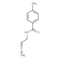 Chemical structure of N-(buta-2,3-dien-1-yl)-4-methylbenzamide - CSSB00103316789