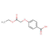 Chemical structure of 4-(2-ethoxy-2-oxoethoxy)benzoic acid - CSSB00000244651