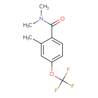 Chemical structure of N,N,2-trimethyl-4-(trifluoromethoxy)benzamide - CSSB03528235569