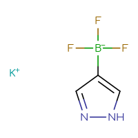 Chemical structure of potassium trifluoro(1H-pyrazol-4-yl)boranuide - CSSB00000097554