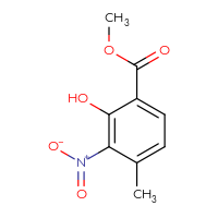 Chemical structure of methyl 2-hydroxy-4-methyl-3-nitrobenzoate - CSSB00021624195