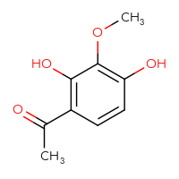 Chemical structure of 1-(2,4-dihydroxy-3-methoxyphenyl)ethan-1-one - CSSB00010658806