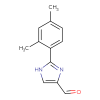 Chemical structure of 2-(2,4-dimethylphenyl)-1H-imidazole-4-carbaldehyde - CSSB00010184441