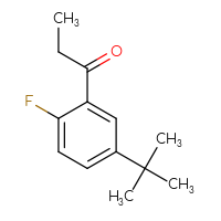 Chemical structure of 1-(5-tert-butyl-2-fluorophenyl)propan-1-one - CSSB00021357804