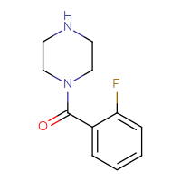 Chemical structure of 1-(2-fluorobenzoyl)piperazine - CSSB00000246639