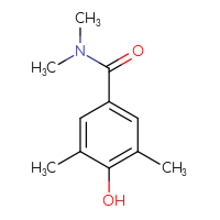 Chemical structure of 4-hydroxy-N,N,3,5-tetramethylbenzamide - CSSB00155556867