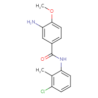 Chemical structure of 3-amino-N-(3-chloro-2-methylphenyl)-4-methoxybenzamide - CSSB00016989403