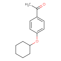 Chemical structure of 1-[4-(cyclohexyloxy)phenyl]ethan-1-one - CSSB00011229975