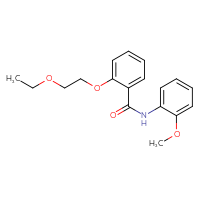 Chemical structure of 2-(2-ethoxyethoxy)-N-(2-methoxyphenyl)benzamide - CSSB00046450697