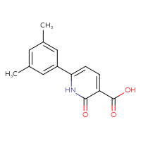 Chemical structure of 6-(3,5-dimethylphenyl)-2-oxo-1,2-dihydropyridine-3-carboxylic acid - CSSB00001795554