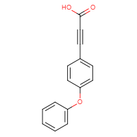 Chemical structure of 3-(4-phenoxyphenyl)prop-2-ynoic acid - CSSB00160504846