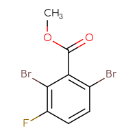 Chemical structure of methyl 2,6-dibromo-3-fluorobenzoate - CSSB00015504631