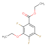Chemical structure of ethyl 3-ethoxy-2,4,5-trifluorobenzoate - CSSB00138557074