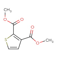 Chemical structure of 2,3-dimethyl thiophene-2,3-dicarboxylate - CSSB00010164298