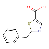 Chemical structure of 2-benzyl-1,3-thiazole-5-carboxylic acid - CSSB00000686560