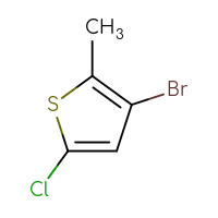Chemical structure of 3-bromo-5-chloro-2-methylthiophene - CSSB00012347739